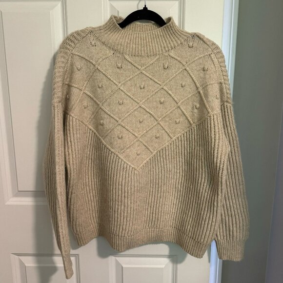 Calvin Klein Tan Mock Neck‎ Pullover Sweater - Size Small - Picture 1 of 7